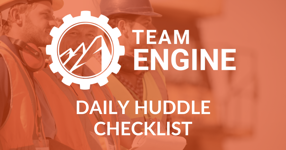 Daily Huddle Checklist